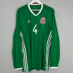Shop 2016/17 MEXICO R.MARQUEZ #4 L/S HOME SHIRT (XL) ADIDAS, classic football shirts, vintage football shirts & retro soccer jerseys at Cult Kits