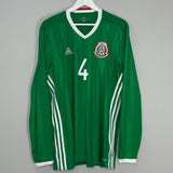 Shop 2016/17 MEXICO R.MARQUEZ #4 L/S HOME SHIRT (XL) ADIDAS, classic football shirts, vintage football shirts & retro soccer jerseys at Cult Kits