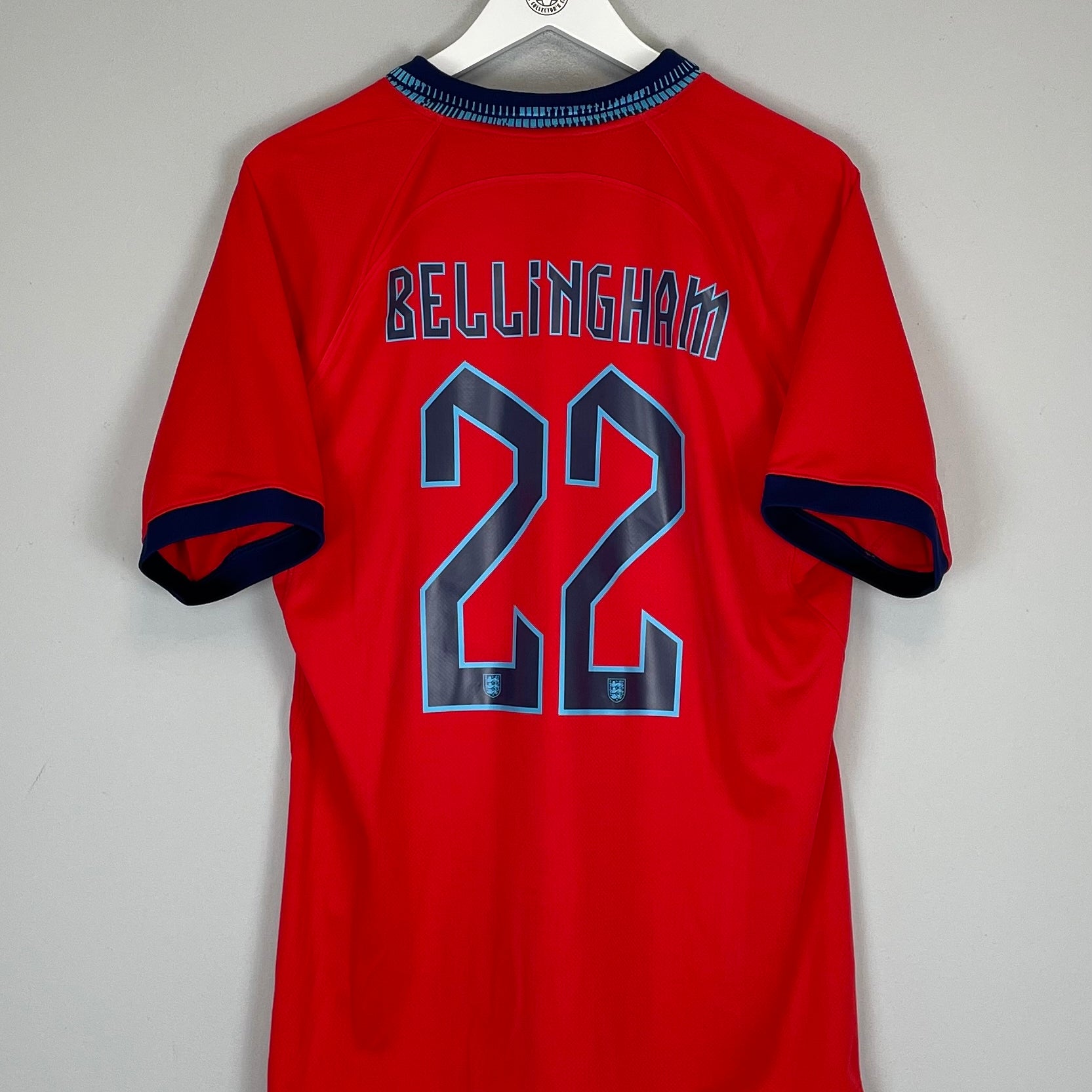 Shop 2022/23 ENGLAND BELLINGHAM #22 AWAY SHIRT (L) NIKE, classic football shirts, vintage football shirts & retro soccer jerseys at Cult Kits
