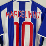 Shop 2002/04 HERTHA BERLIN MARCELINHO #10 HOME SHIRT (S) NIKE, classic football shirts, vintage football shirts & retro soccer jerseys at Cult Kits