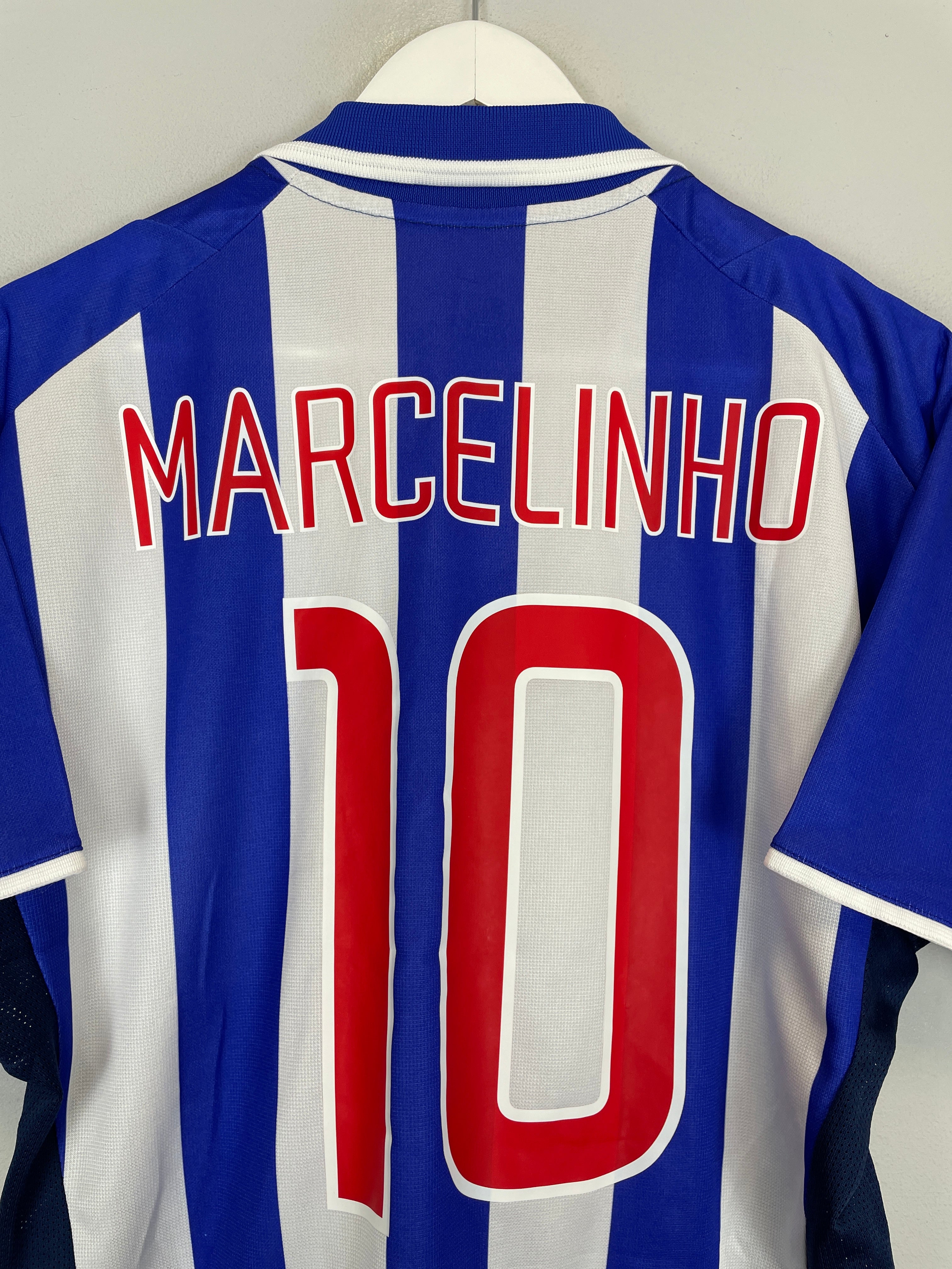 Shop 2002/04 HERTHA BERLIN MARCELINHO #10 HOME SHIRT (S) NIKE, classic football shirts, vintage football shirts & retro soccer jerseys at Cult Kits
