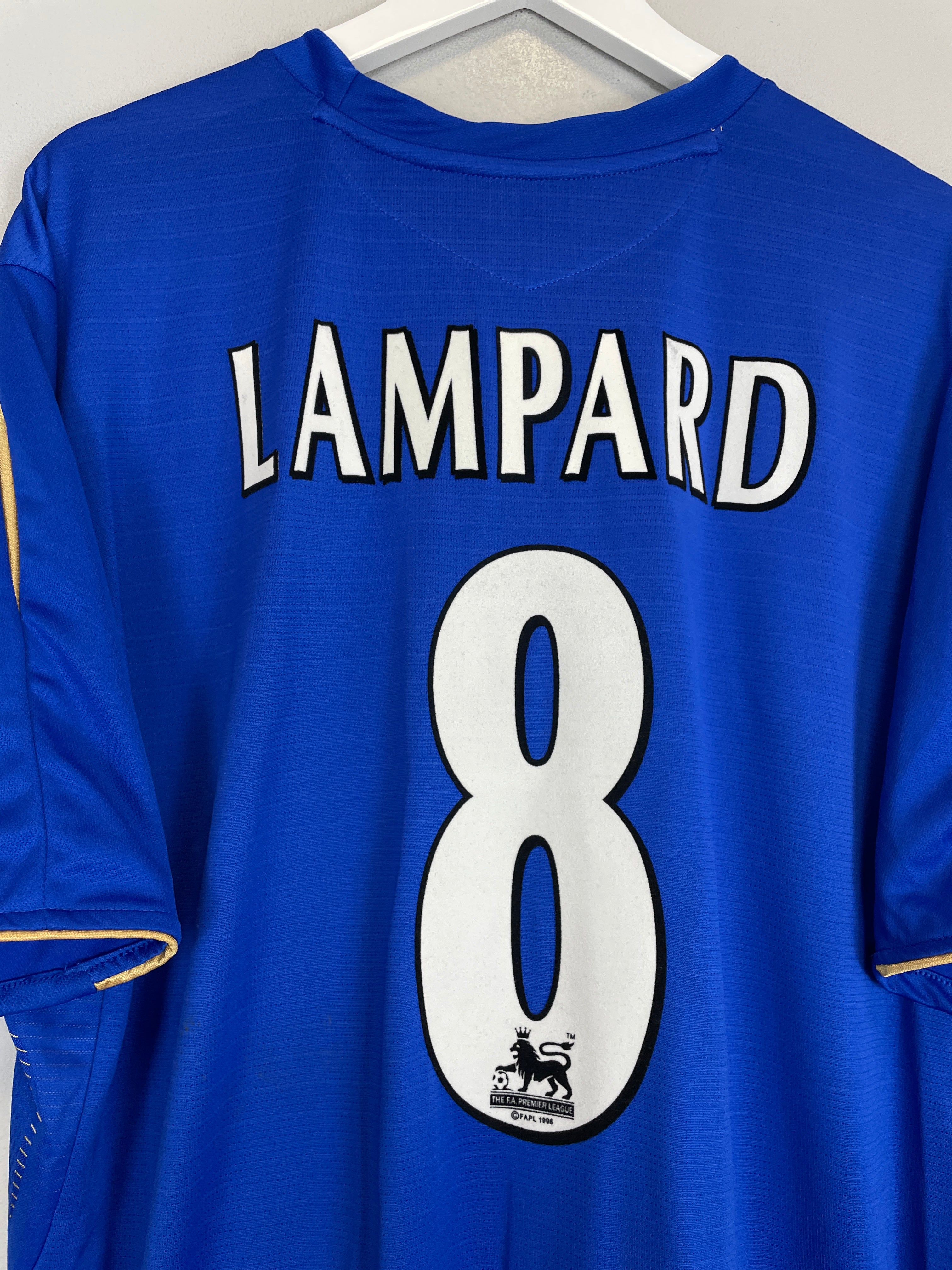 Shop 2005/06 CHELSEA LAMPARD #8 *CHAMPIONS* HOME SHIRT (XXXL) UMBRO, classic football shirts, vintage football shirts & retro soccer jerseys at Cult Kits
