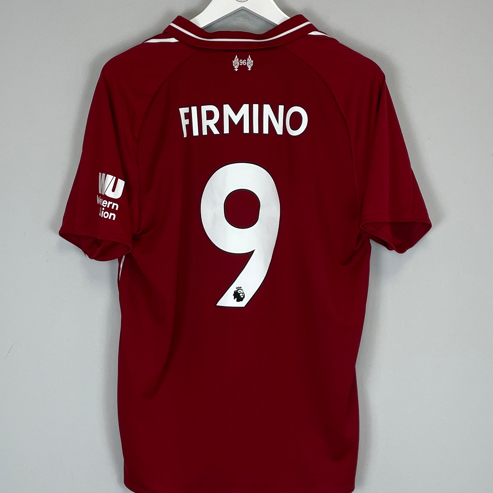 Shop 2018/19 LIVERPOOL FIRMINO #9 HOME SHIRT (L) NEW BALANCE, classic football shirts, vintage football shirts & retro soccer jerseys at Cult Kits
