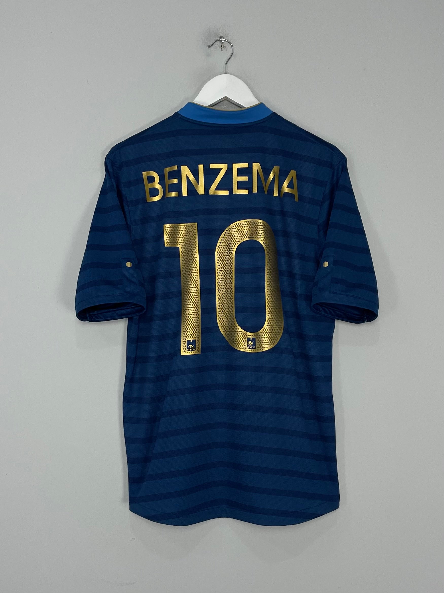 Shop 2012/13 FRANCE BENZEMA #9 HOME SHIRT (M) NIKE, classic football shirts, vintage football shirts & retro soccer jerseys at Cult Kits