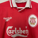 Shop 1996/98 LIVERPOOL HOME SHIRT (S) REEBOK, classic football shirts, vintage football shirts & retro soccer jerseys at Cult Kits