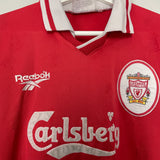 Shop 1996/98 LIVERPOOL HOME SHIRT (S) REEBOK, classic football shirts, vintage football shirts & retro soccer jerseys at Cult Kits