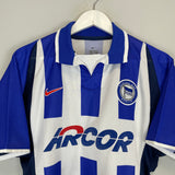 Shop 2002/04 HERTHA BERLIN MARCELINHO #10 HOME SHIRT (S) NIKE, classic football shirts, vintage football shirts & retro soccer jerseys at Cult Kits