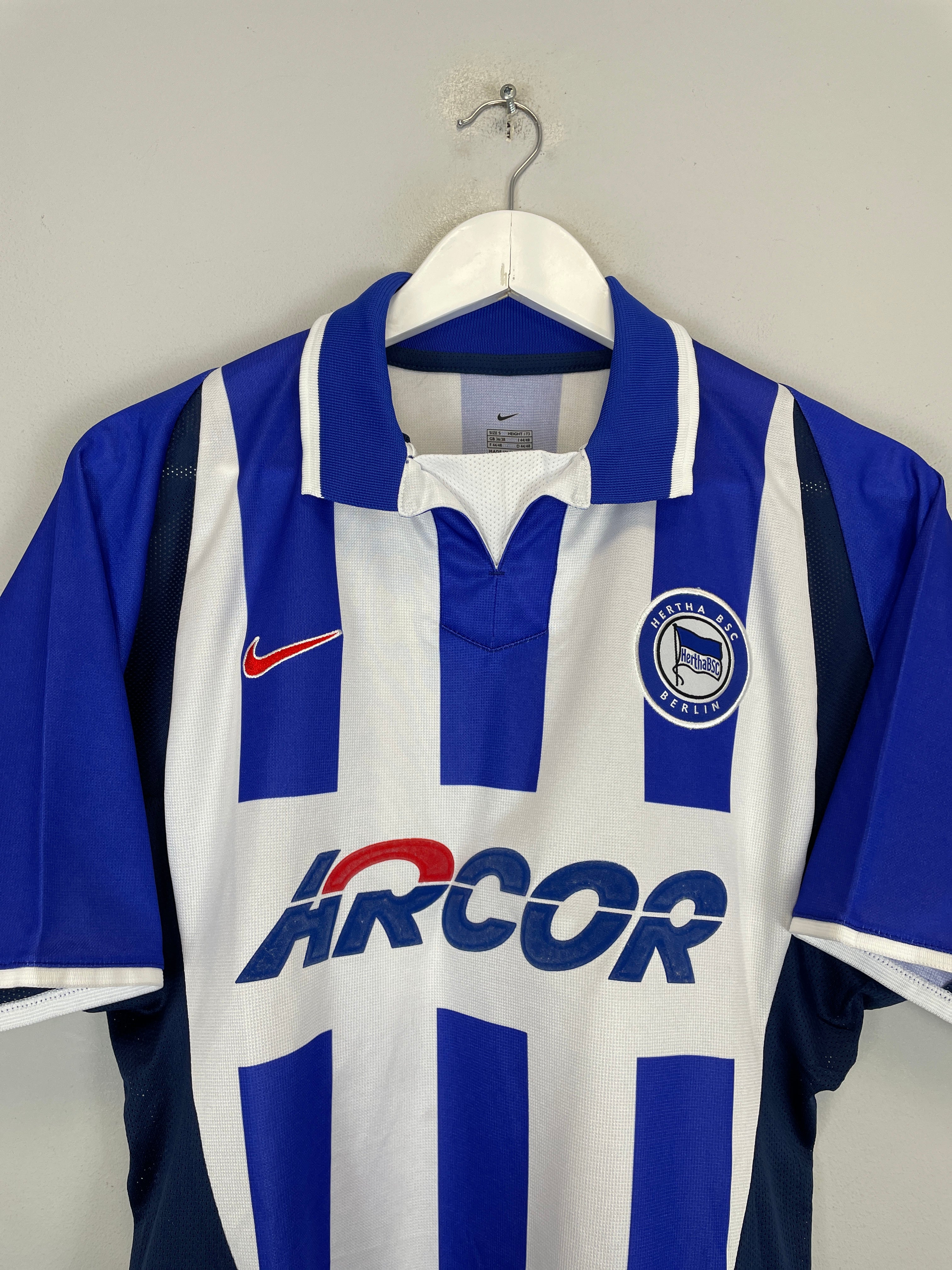 Shop 2002/04 HERTHA BERLIN MARCELINHO #10 HOME SHIRT (S) NIKE, classic football shirts, vintage football shirts & retro soccer jerseys at Cult Kits