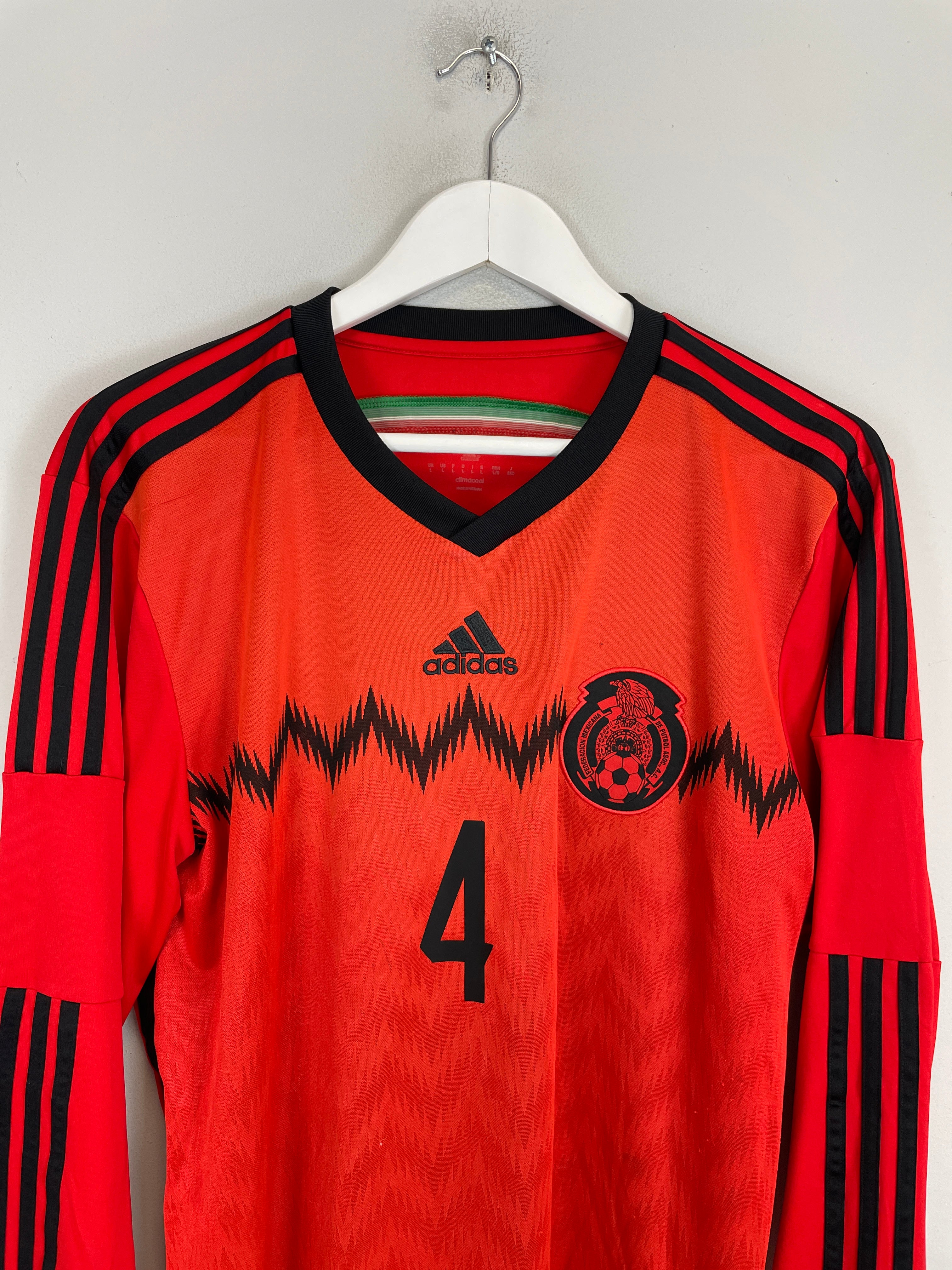 Shop 2014/15 MEXICO R.MARQUEZ #4 L/S AWAY SHIRT (L) ADIDAS, classic football shirts, vintage football shirts & retro soccer jerseys at Cult Kits