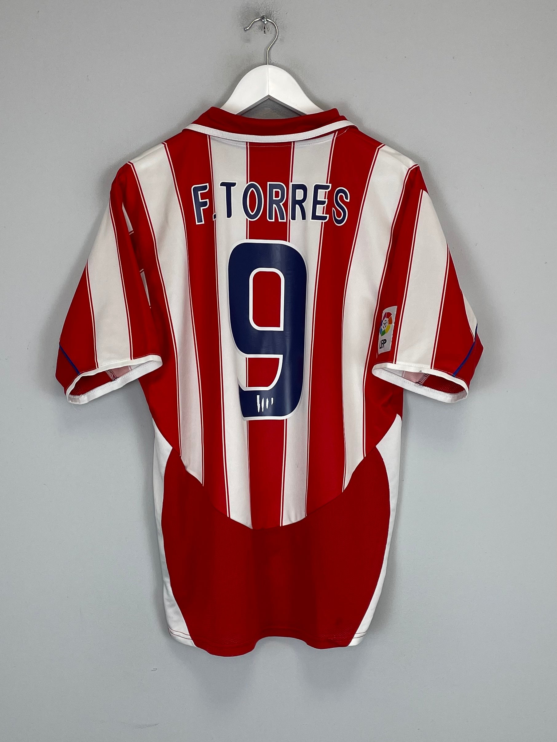 Shop 2003/04 ATLETICO MADRID F.TORRES #9 HOME SHIRT (M) NIKE, classic football shirts, vintage football shirts & retro soccer jerseys at Cult Kits