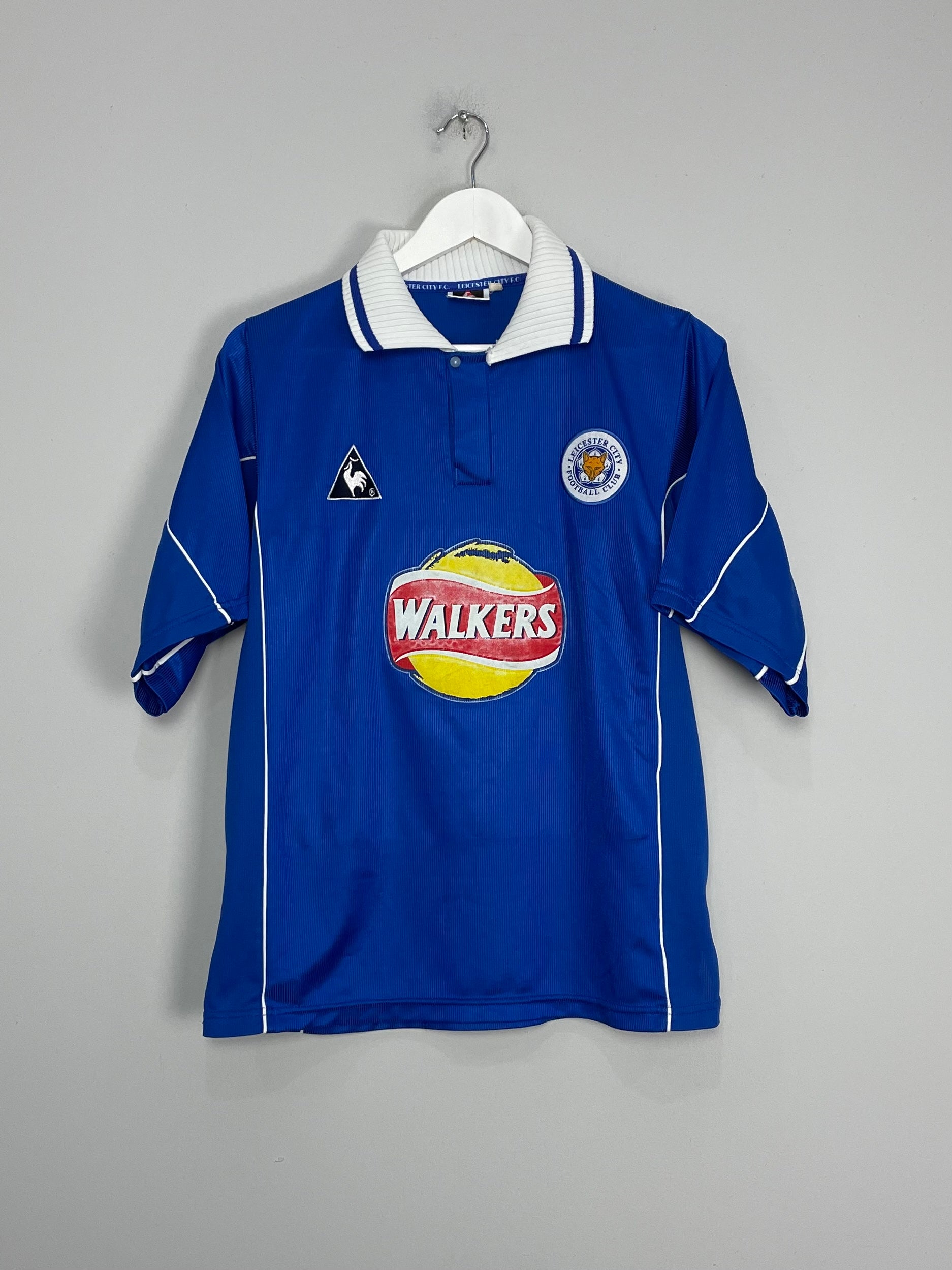 Shop 2000/01 LEICESTER CITY #5 HOME SHIRT (M) LE COQ, classic football shirts, vintage football shirts & retro soccer jerseys at Cult Kits