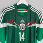 Shop 2014 MEXICO J.HERNANDEZ #14 HOME SHIRT (XL) ADIDAS, classic football shirts, vintage football shirts & retro soccer jerseys at Cult Kits
