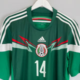 Shop 2014 MEXICO J.HERNANDEZ #14 HOME SHIRT (XL) ADIDAS, classic football shirts, vintage football shirts & retro soccer jerseys at Cult Kits
