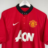 Shop 2013/14 MANCHESTER UNITED V.PERSIE #20 *BNWT* HOME SHIRT (L) NIKE, classic football shirts, vintage football shirts & retro soccer jerseys at Cult Kits