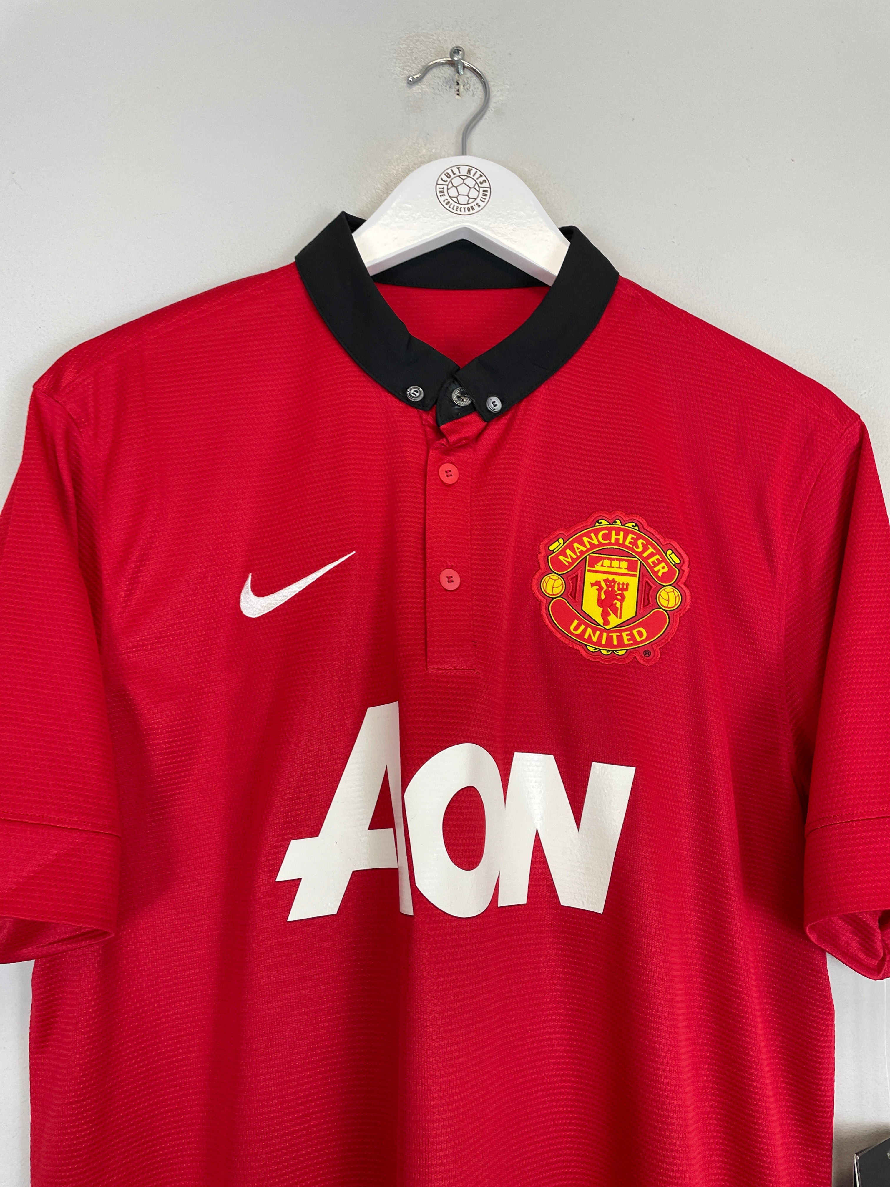 Shop 2013/14 MANCHESTER UNITED V.PERSIE #20 *BNWT* HOME SHIRT (L) NIKE, classic football shirts, vintage football shirts & retro soccer jerseys at Cult Kits