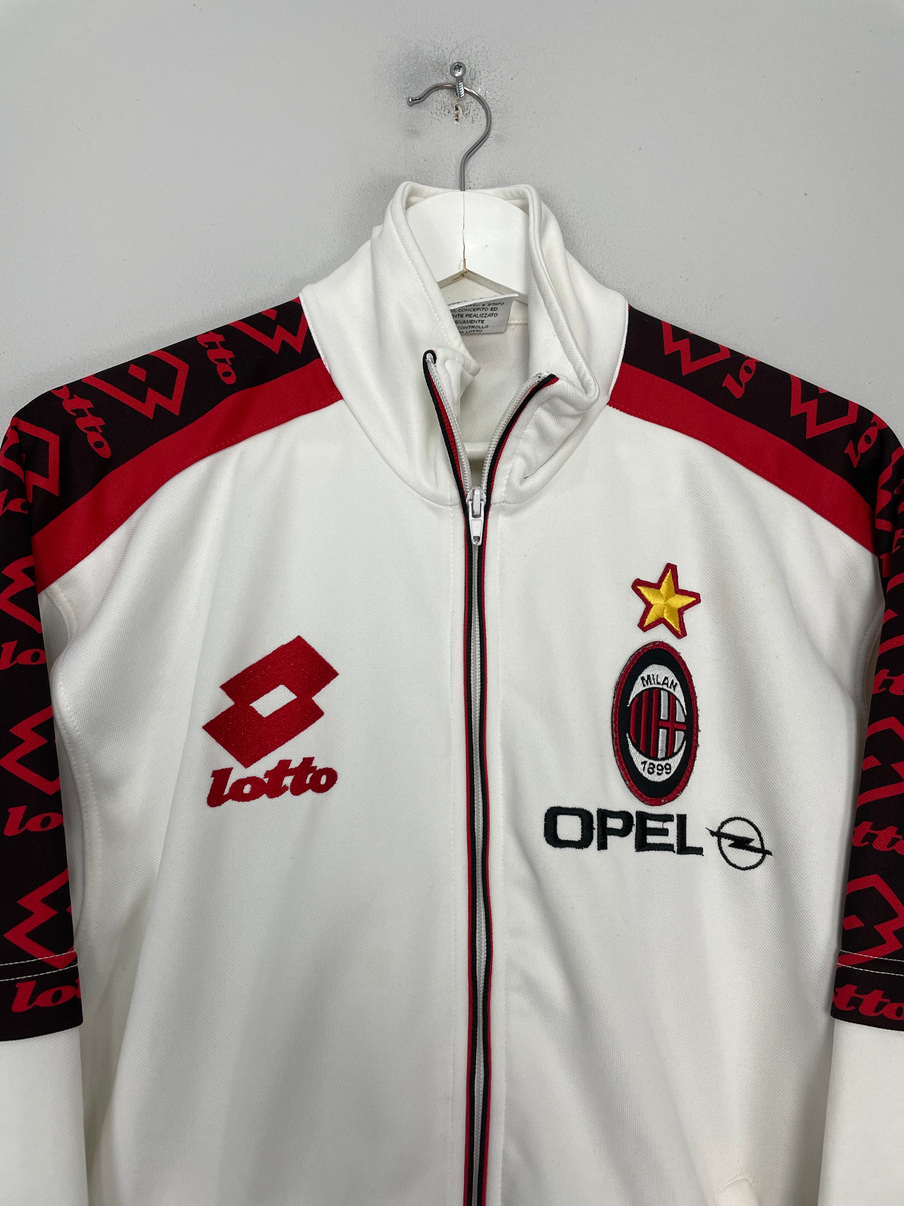 Shop 1995/96 AC MILAN TRACK JACKET (M) LOTTO, classic football shirts, vintage football shirts & retro soccer jerseys at Cult Kits