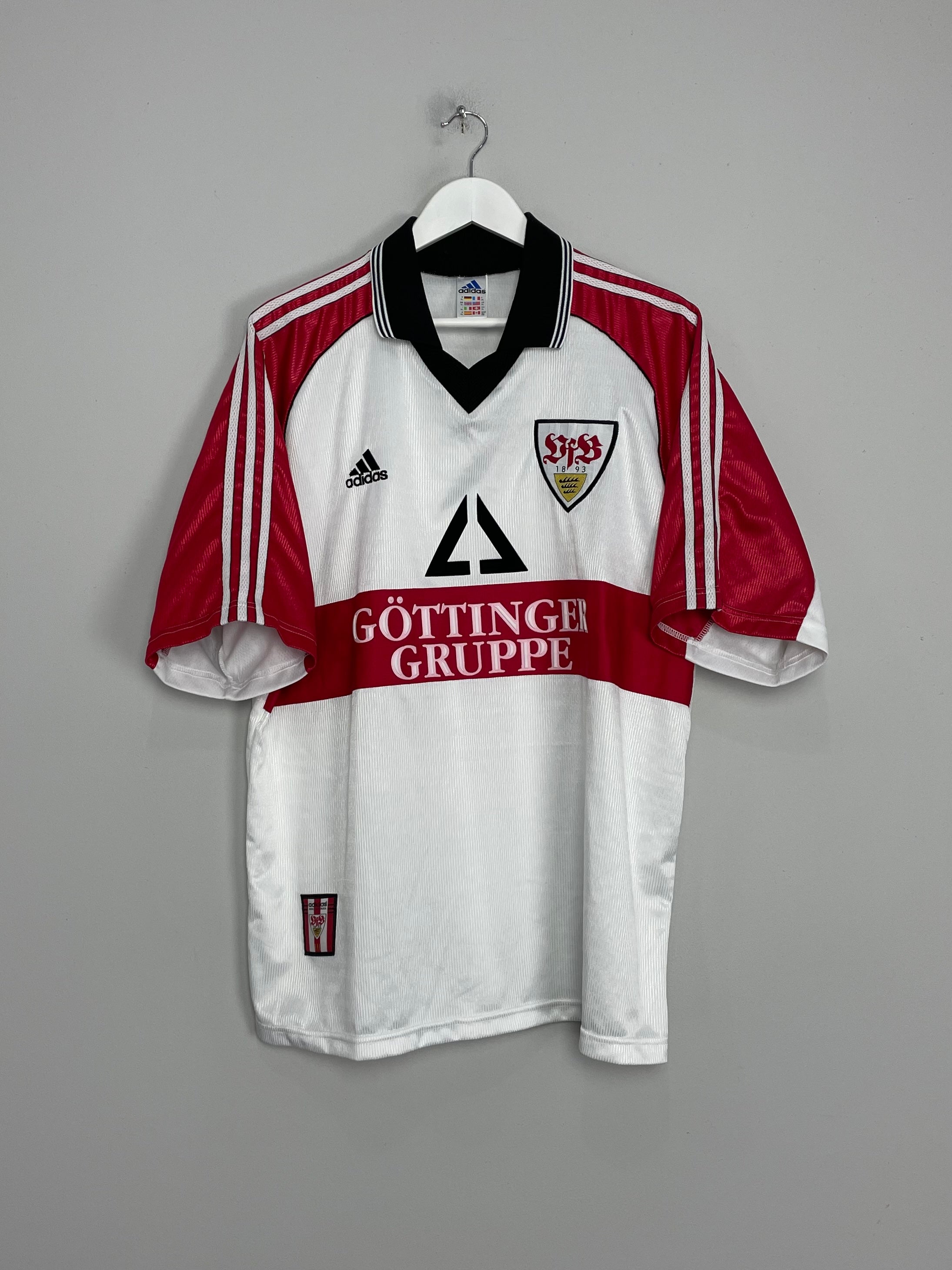 Shop 1998/99 STUTTGART HOME SHIRT (XL) ADIDAS, classic football shirts, vintage football shirts & retro soccer jerseys at Cult Kits