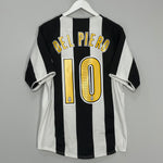Shop 2004/05 JUVENTUS DEL PIERO #10 HOME SHIRT (M) NIKE, classic football shirts, vintage football shirts & retro soccer jerseys at Cult Kits