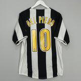 Shop 2004/05 JUVENTUS DEL PIERO #10 HOME SHIRT (M) NIKE, classic football shirts, vintage football shirts & retro soccer jerseys at Cult Kits