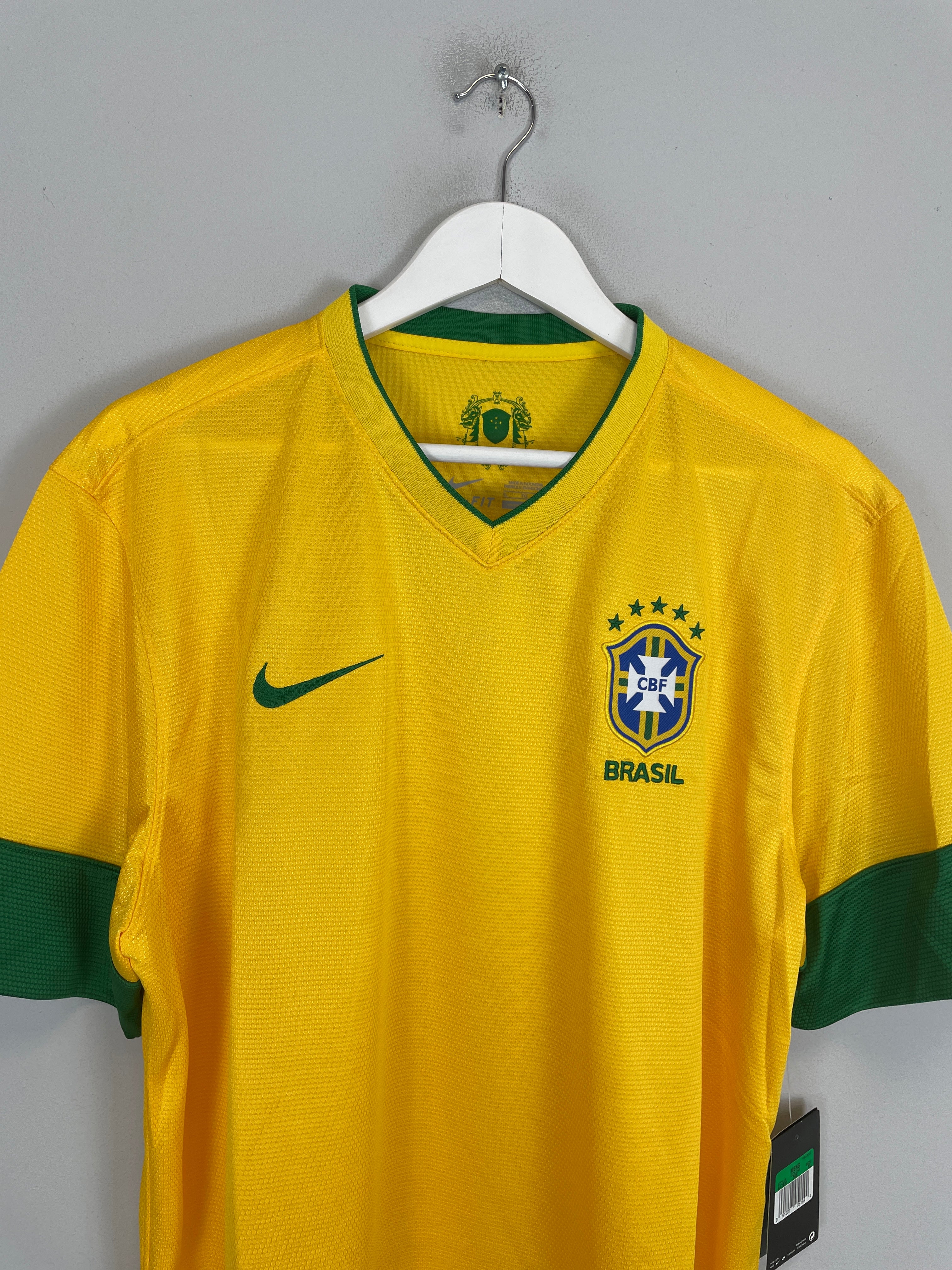 Shop 2012/13 BRAZIL *BNWT* HOME SHIRT (XL) NIKE, classic football shirts, vintage football shirts & retro soccer jerseys at Cult Kits