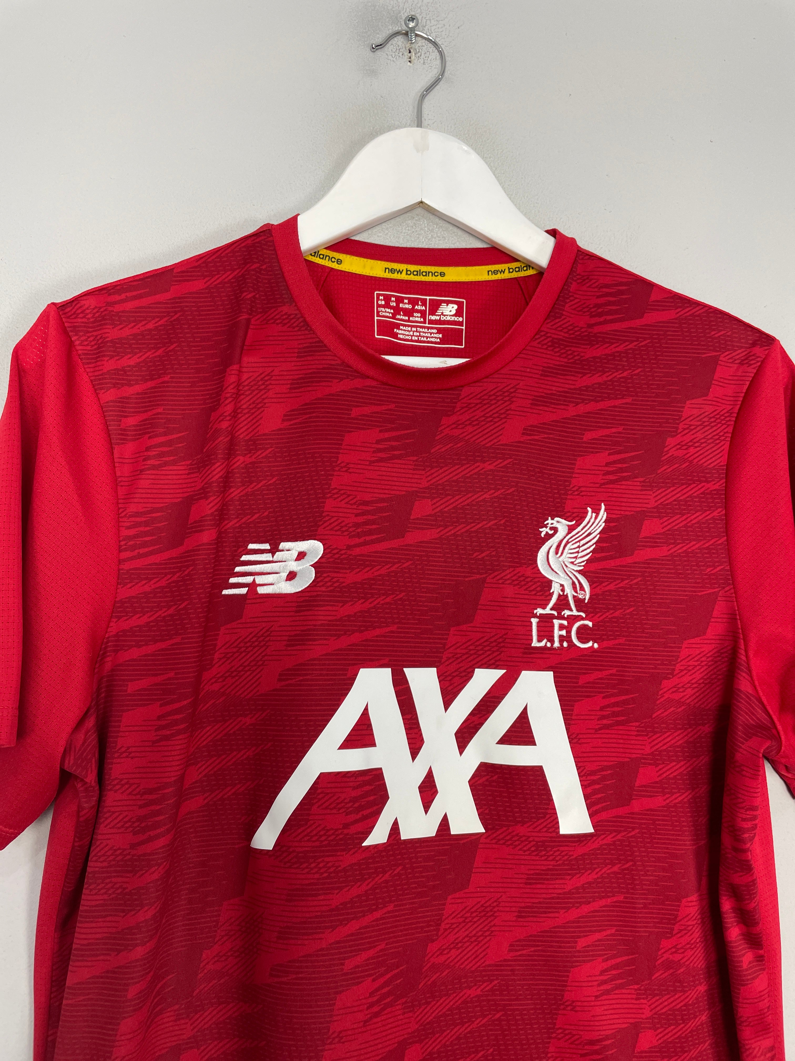 Shop 2019/20 LIVERPOOL TRAINING SHIRT (M) NEW BALANCE, classic football shirts, vintage football shirts & retro soccer jerseys at Cult Kits