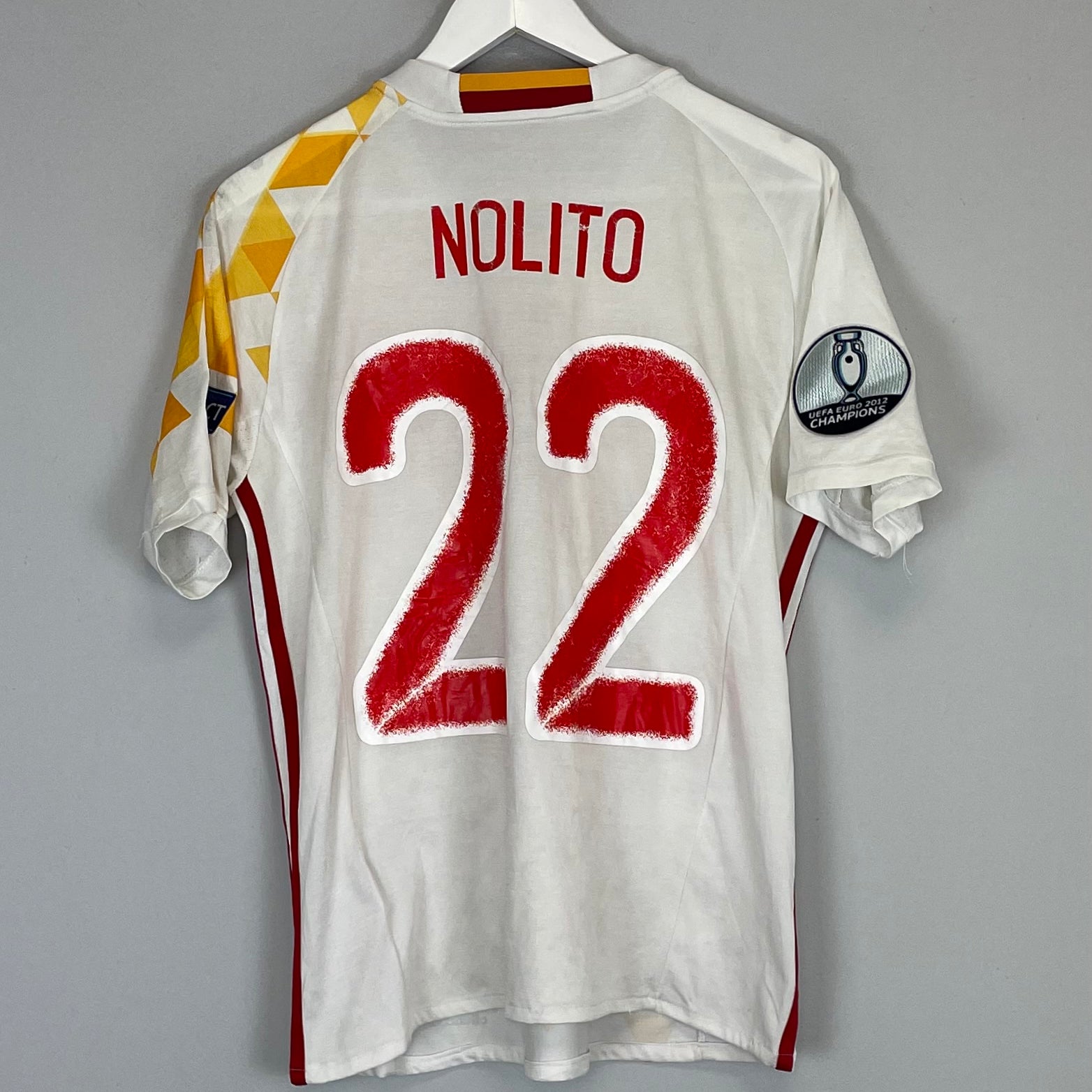 Shop 2016/17 SPAIN NOLITO #22 AWAY SHIRT (S) ADIDAS, classic football shirts, vintage football shirts & retro soccer jerseys at Cult Kits