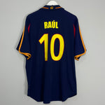 Shop 2000/02 SPAIN RAUL #10 AWAY SHIRT (XL) ADIDAS, classic football shirts, vintage football shirts & retro soccer jerseys at Cult Kits