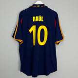 Shop 2000/02 SPAIN RAUL #10 AWAY SHIRT (XL) ADIDAS, classic football shirts, vintage football shirts & retro soccer jerseys at Cult Kits