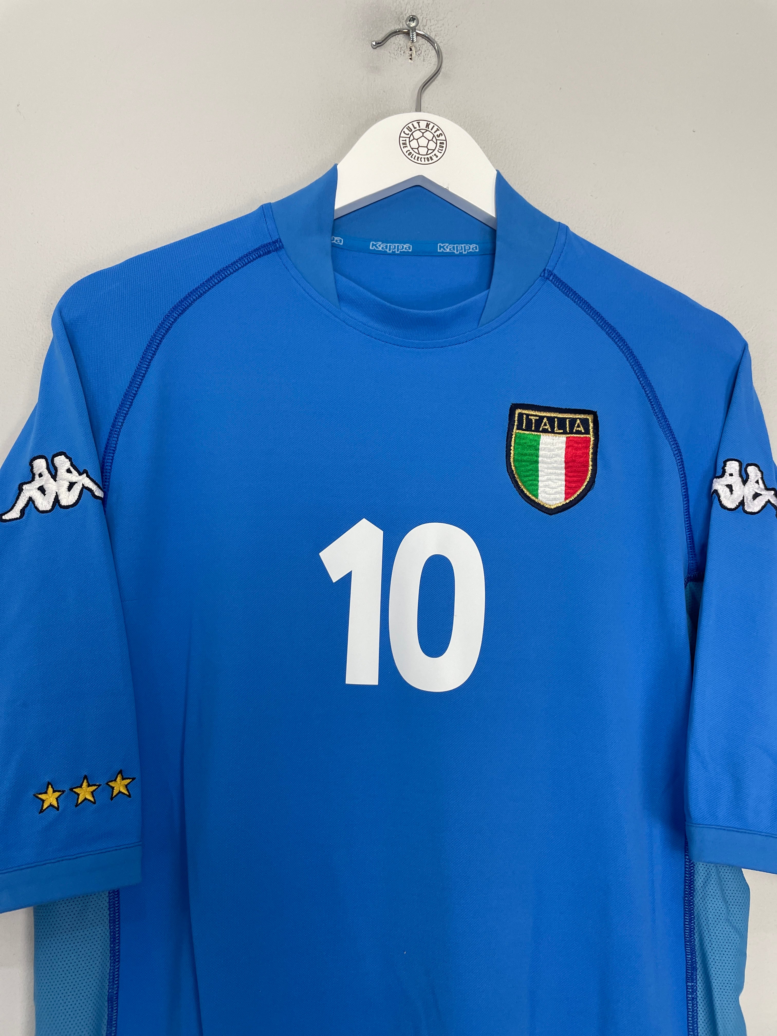 Shop 2002 ITALY DEL PIERO #10 HOME SHIRT (XL) KAPPA, classic football shirts, vintage football shirts & retro soccer jerseys at Cult Kits
