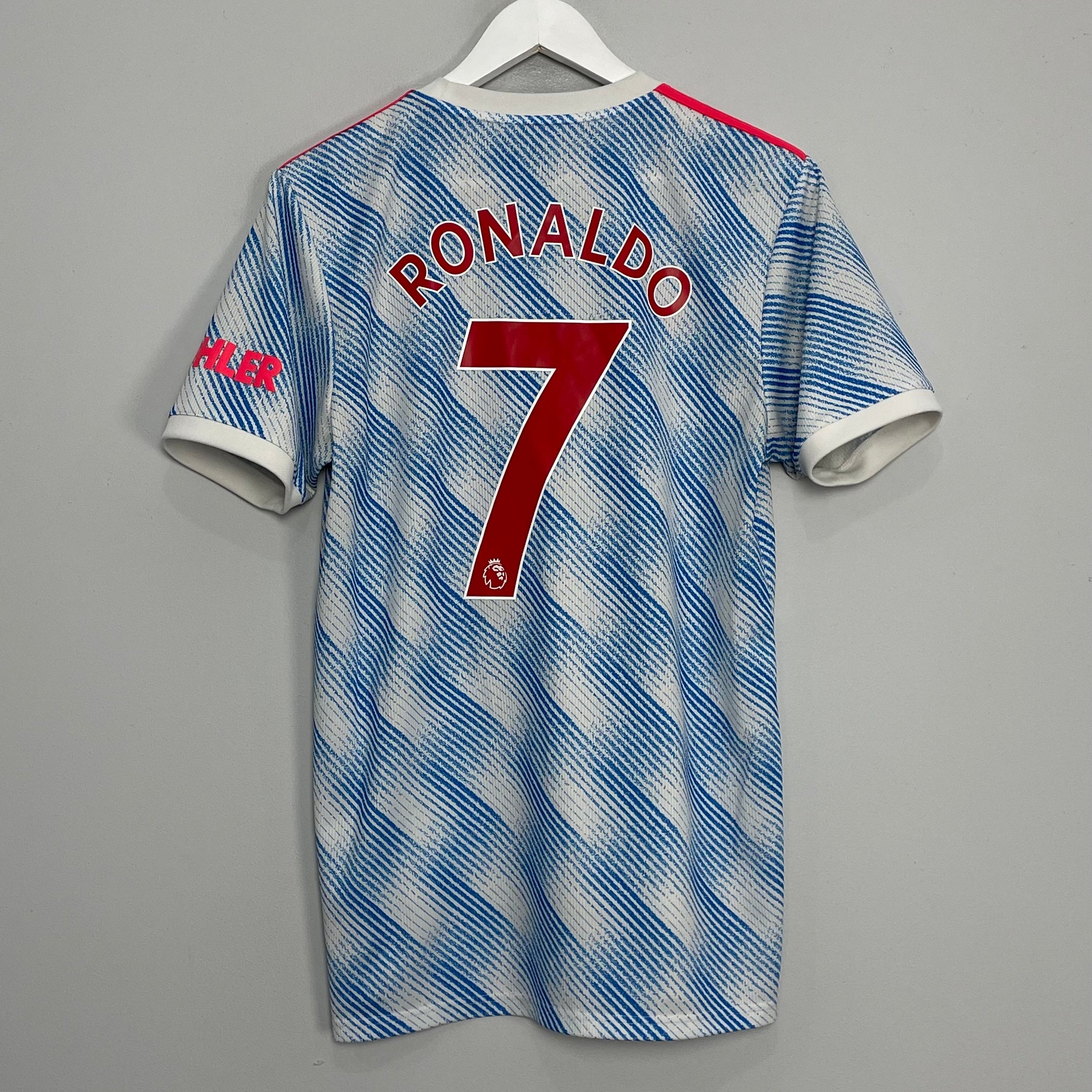 Shop 2021/22 MANCHESTER UNITED RONALDO #7 AWAY SHIRT (M) ADIDAS, classic football shirts, vintage football shirts & retro soccer jerseys at Cult Kits