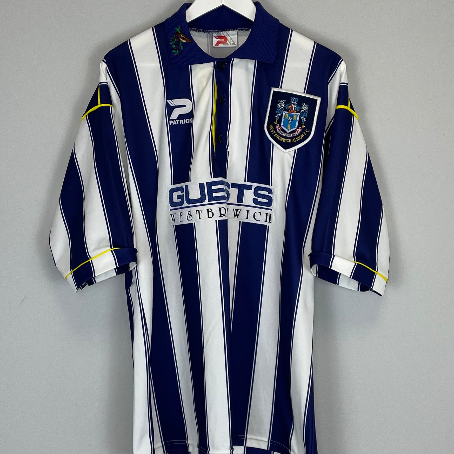 Shop 1995/96 WEST BROM HOME SHIRT (XL) PATRICK, classic football shirts, vintage football shirts & retro soccer jerseys at Cult Kits