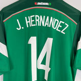 Shop 2014 MEXICO J.HERNANDEZ #14 HOME SHIRT (XL) ADIDAS, classic football shirts, vintage football shirts & retro soccer jerseys at Cult Kits