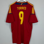 Shop 2011/12 SPAIN TORRES #9 HOME SHIRT (XL) ADIDAS, classic football shirts, vintage football shirts & retro soccer jerseys at Cult Kits