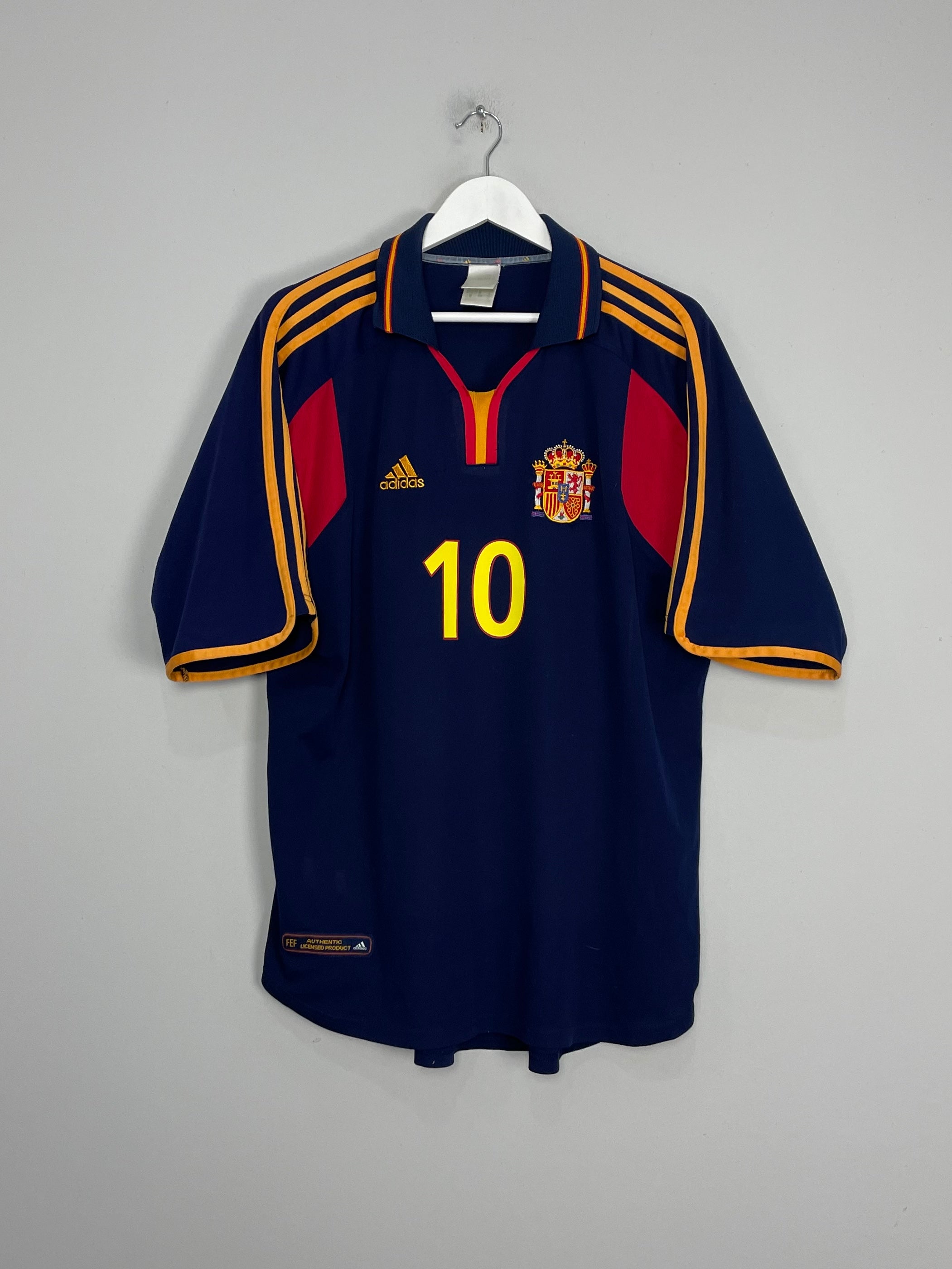 Shop 2000/02 SPAIN RAUL #10 AWAY SHIRT (XL) ADIDAS, classic football shirts, vintage football shirts & retro soccer jerseys at Cult Kits