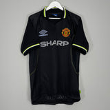 Shop 1998/99 MANCHESTER UNITED THIRD SHIRT (L) UMBRO, classic football shirts, vintage football shirts & retro soccer jerseys at Cult Kits