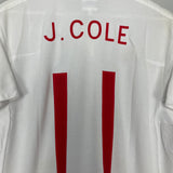 Shop 2009/10 ENGLAND J.COLE #11 HOME SHIRT (L) UMBRO, classic football shirts, vintage football shirts & retro soccer jerseys at Cult Kits