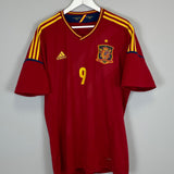Shop 2011/12 SPAIN TORRES #9 HOME SHIRT (XL) ADIDAS, classic football shirts, vintage football shirts & retro soccer jerseys at Cult Kits