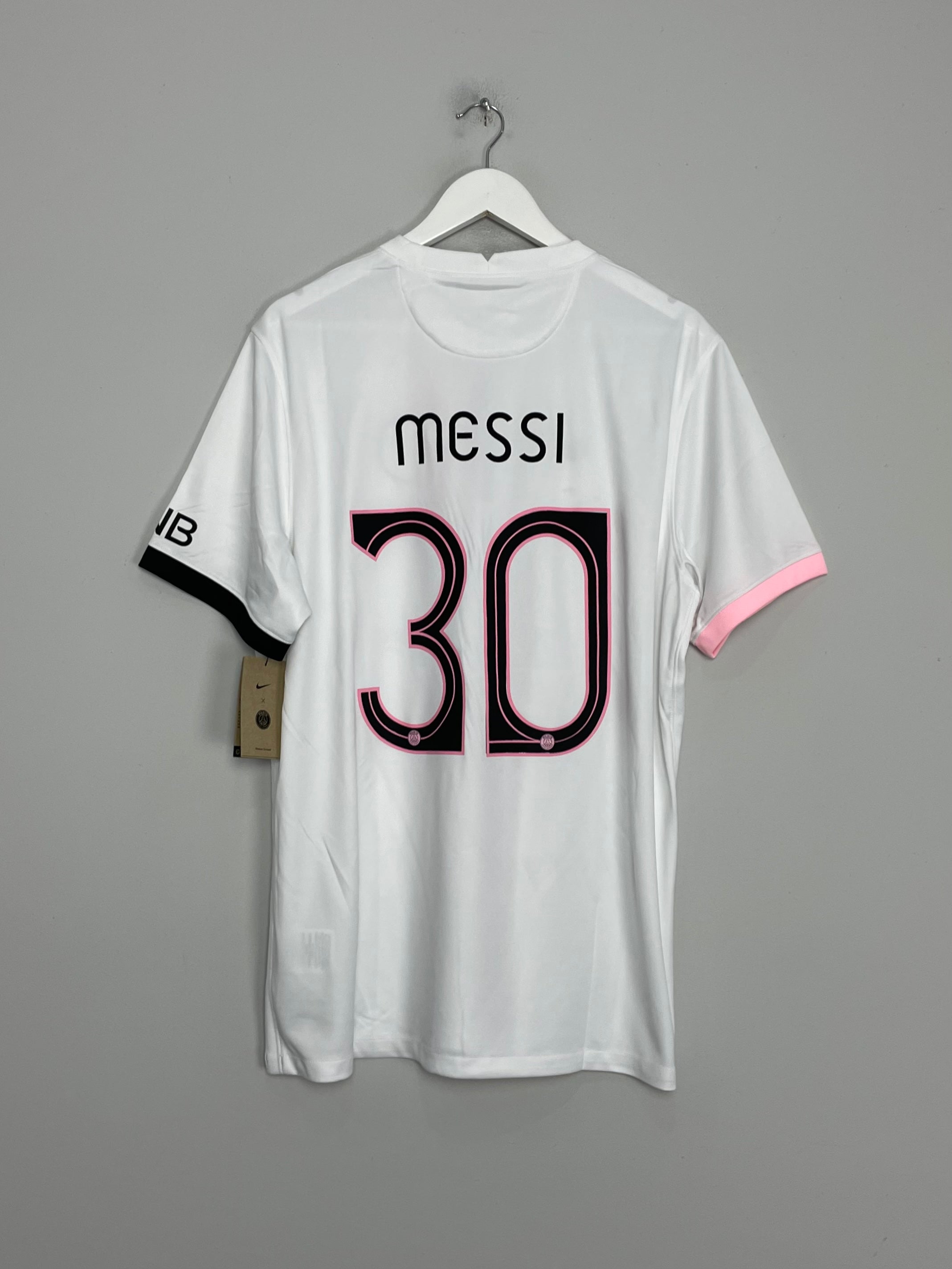 Shop 2021/22 PSG MESSI #30 *BNWT* AWAY SHIRT (XL) NIKE, classic football shirts, vintage football shirts & retro soccer jerseys at Cult Kits