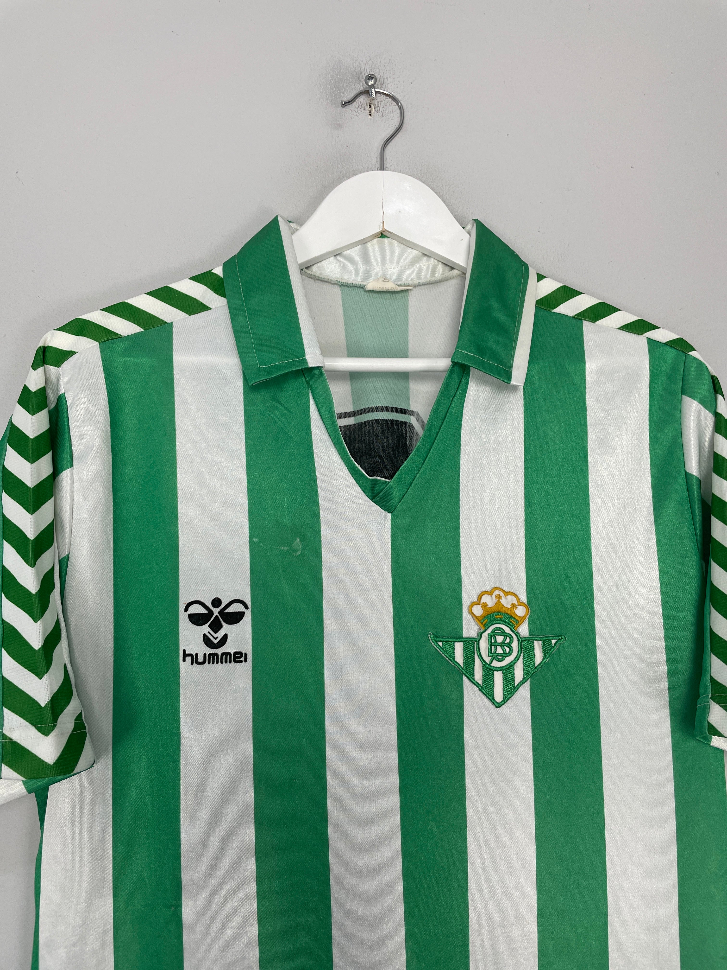Shop 1988/90 REAL BETIS #3 HOME SHIRT (L) HUMMEL, classic football shirts, vintage football shirts & retro soccer jerseys at Cult Kits