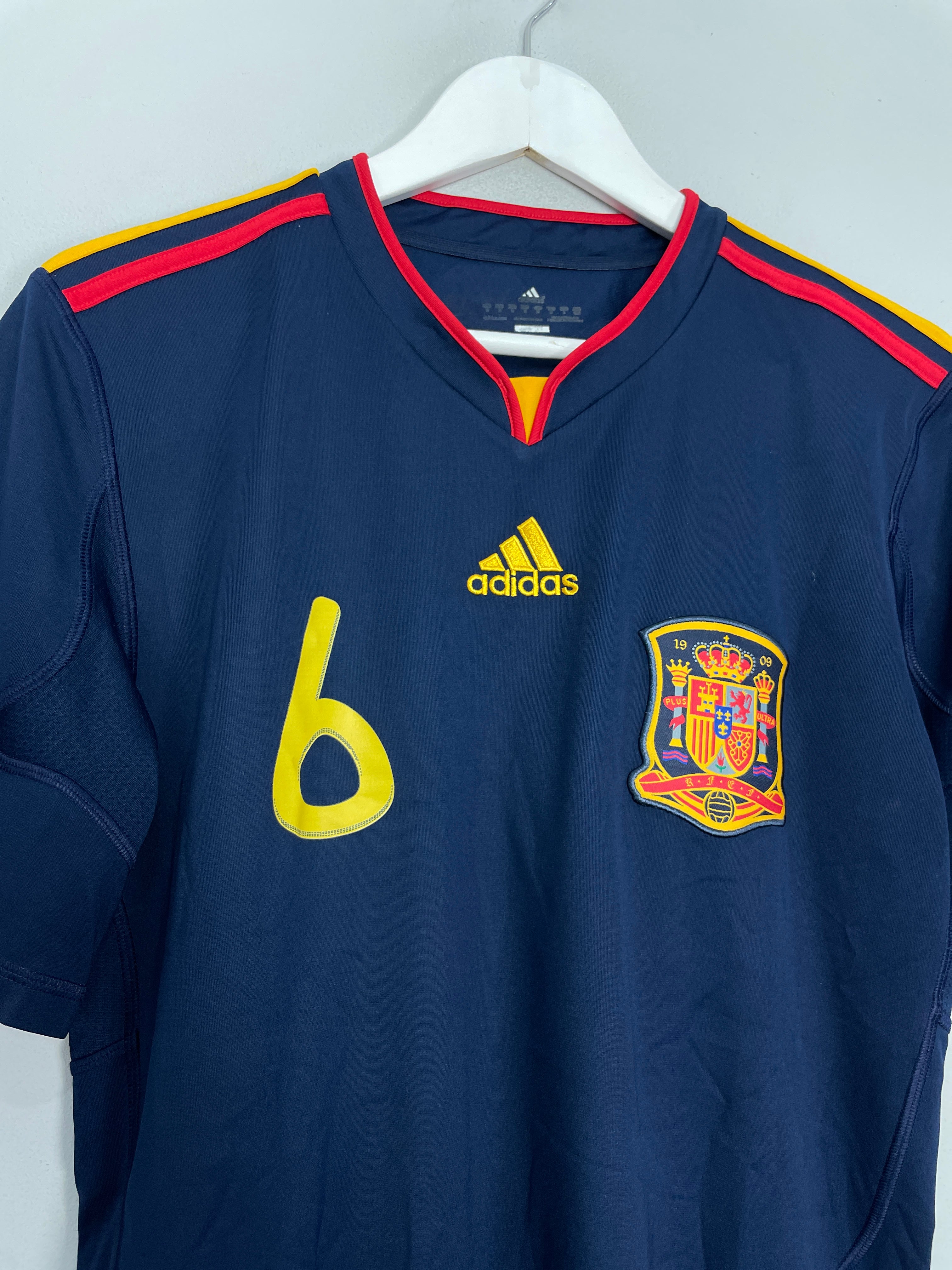 Shop 2010/11 SPAIN INIESTA #6 AWAY SHIRT (M) ADIDAS, classic football shirts, vintage football shirts & retro soccer jerseys at Cult Kits