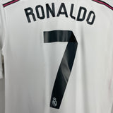 Shop 2014/15 REAL MADRID RONALDO #7 C/L HOME SHIRT (S) ADIDAS, classic football shirts, vintage football shirts & retro soccer jerseys at Cult Kits