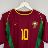 Shop 2002/04 PORTUGAL RUI COSTA #10 HOME SHIRT (S) NIKE, classic football shirts, vintage football shirts & retro soccer jerseys at Cult Kits