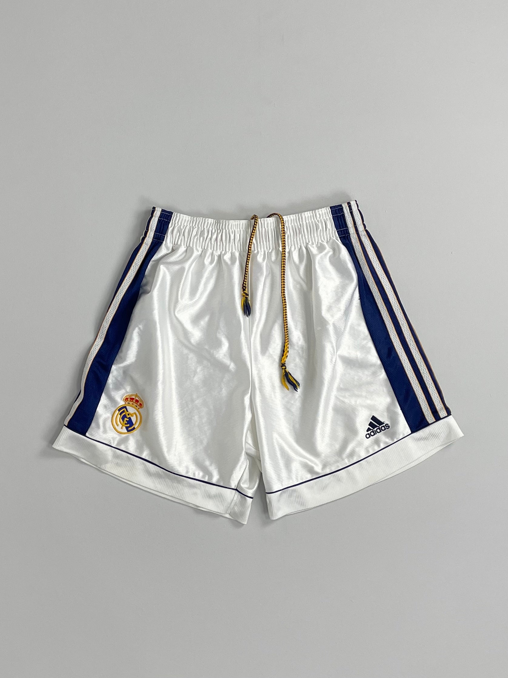 Shop 1998/00 REAL MADRID HOME SHORTS (M) ADIDAS, classic football shirts, vintage football shirts & retro soccer jerseys at Cult Kits
