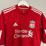 Shop 2010/12 LIVERPOOL GERRARD #8 HOME SHIRT (M) ADIDAS, classic football shirts, vintage football shirts & retro soccer jerseys at Cult Kits