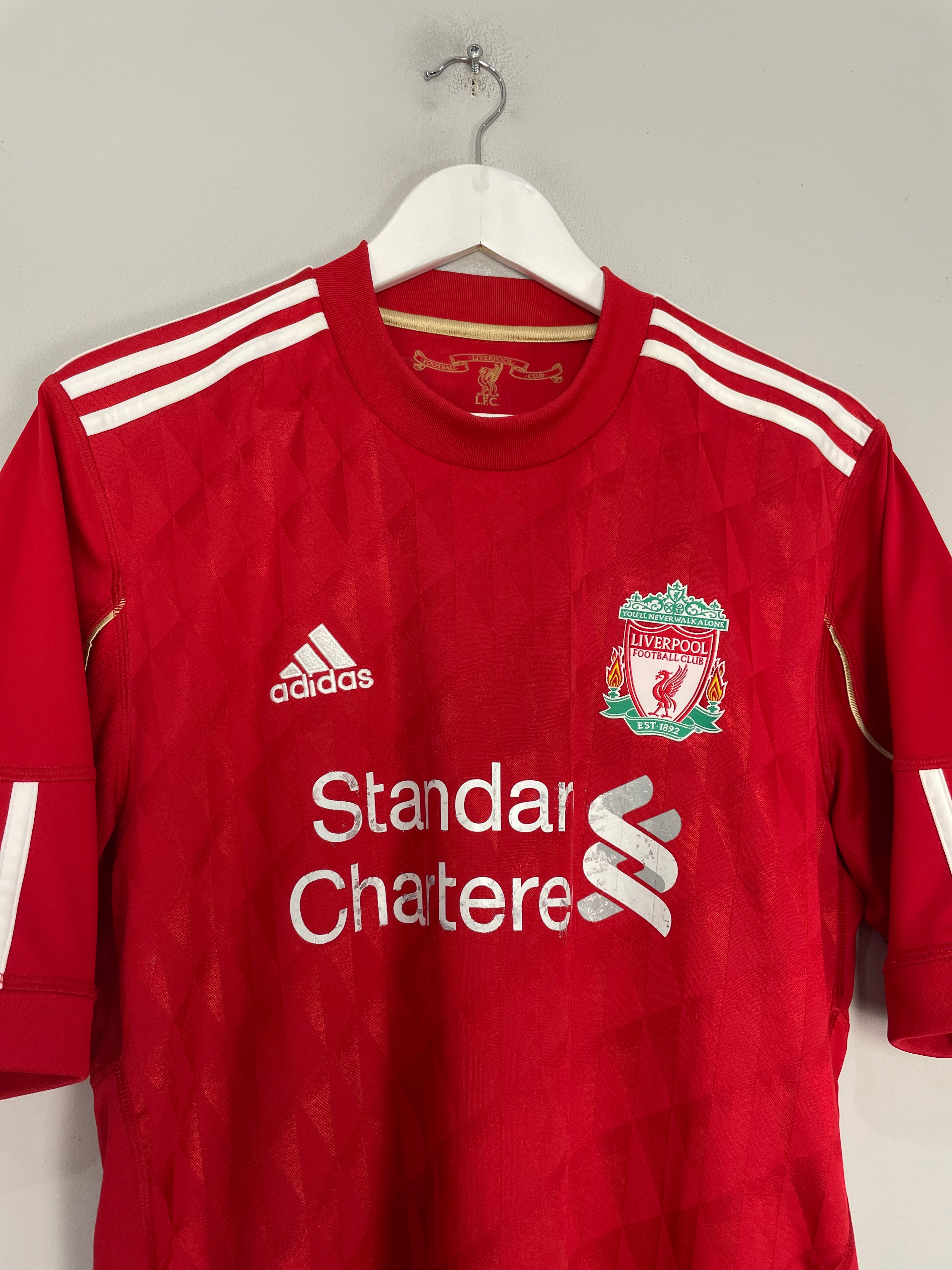 Shop 2010/12 LIVERPOOL GERRARD #8 HOME SHIRT (M) ADIDAS, classic football shirts, vintage football shirts & retro soccer jerseys at Cult Kits