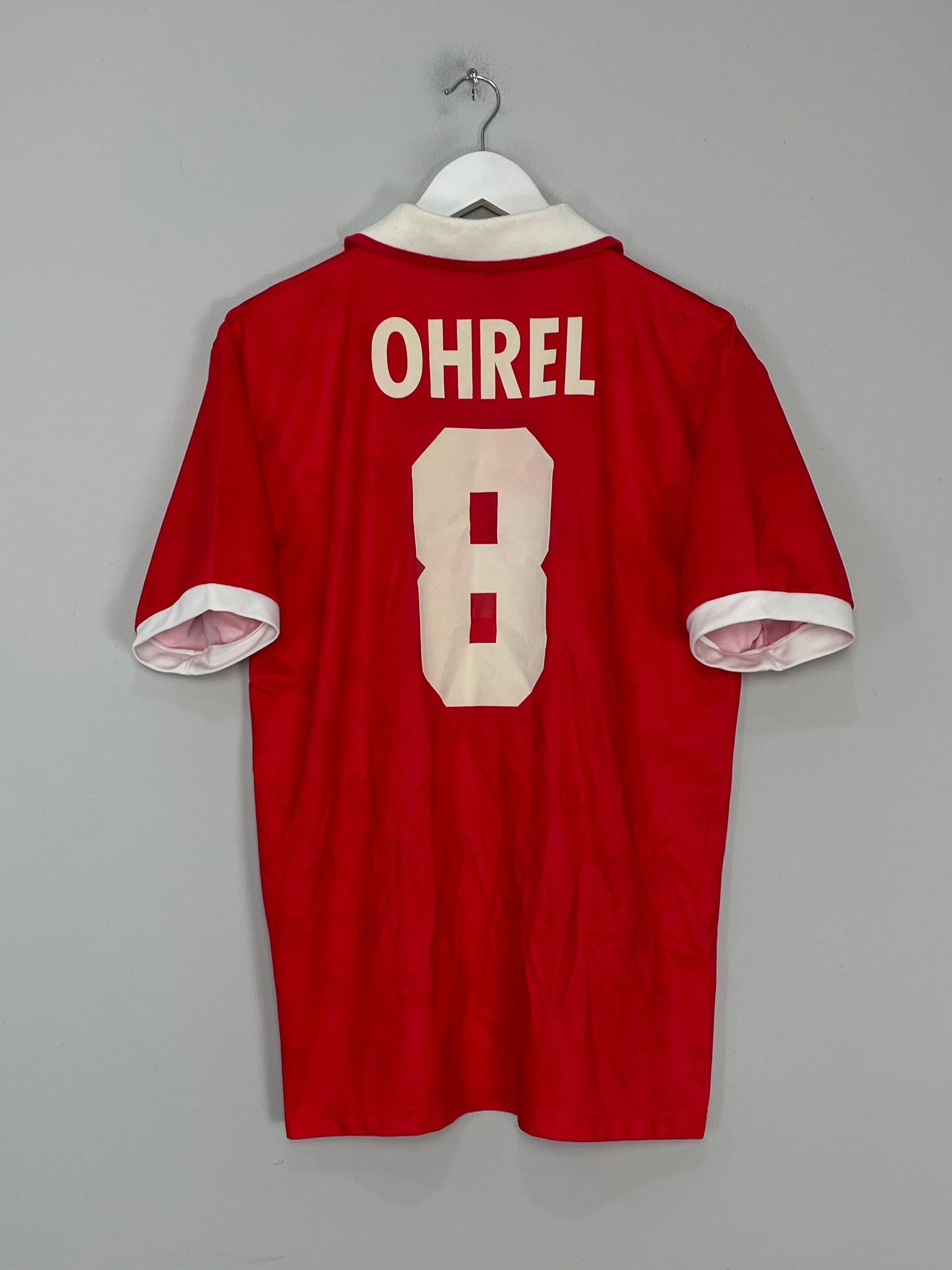 Shop 1994/96 SWITZERLAND OHREL #8 HOME SHIRT (M) LOTTO, classic football shirts, vintage football shirts & retro soccer jerseys at Cult Kits