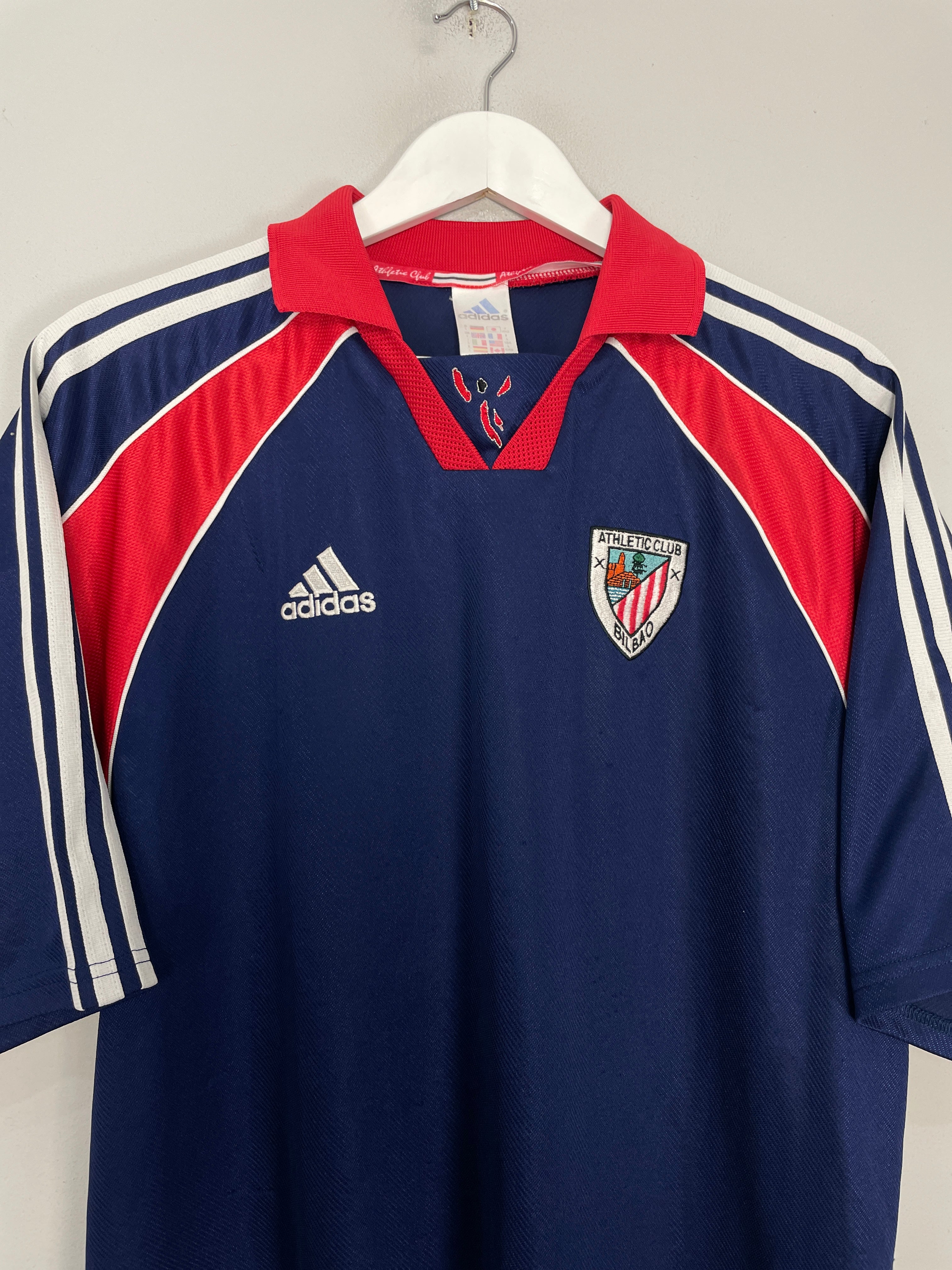 Shop 1999/01 ATHLETIC BILBAO AWAY SHIRT (L) ADIDAS, classic football shirts, vintage football shirts & retro soccer jerseys at Cult Kits