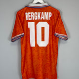 Shop 1994/95 NETHERLANDS BERGKAMP #10 HOME SHIRT (M) LOTTO, classic football shirts, vintage football shirts & retro soccer jerseys at Cult Kits