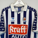 Shop 1998/00 REAL SOCIEDAD #9 HOME SHIRT (XL) ASTORE, classic football shirts, vintage football shirts & retro soccer jerseys at Cult Kits