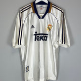 Shop 1998/00 REAL MADRID *EUROPEAN CHAMPIONS* HOME SHIRT L) ADIDAS, classic football shirts, vintage football shirts & retro soccer jerseys at Cult Kits